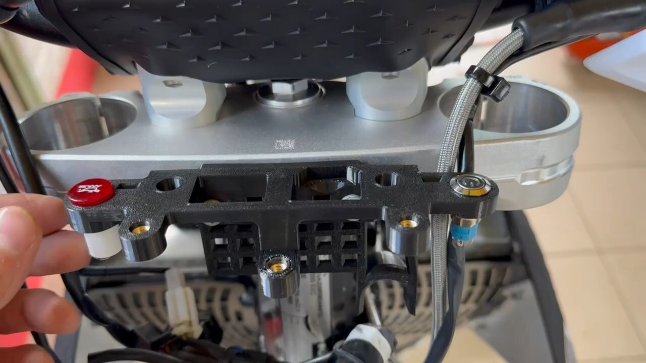 Универсальное крепление кроссового щитка и фары CNC KTM 2024+