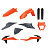Комплект пластика Polisport 91040 KTM Кросс 19+, эндуро 20+