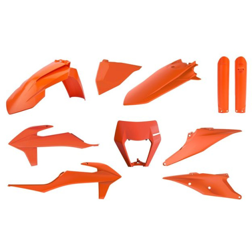 Комплект пластика Polisport 91041 KTM Кросс 19+, эндуро 20+ оранжевый