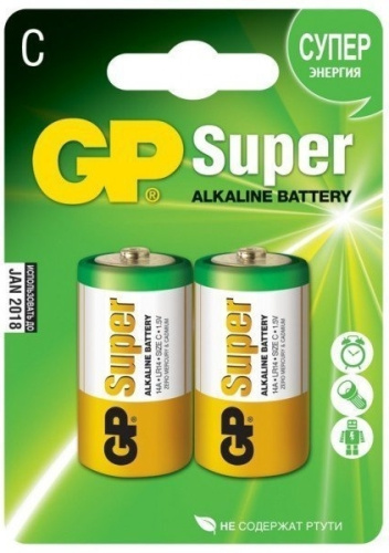 Батарейка GP SUPER 14A LR14 BL2 1шт