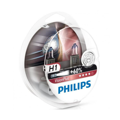 H1 Philips VisionPlus +60% 12V 55W 12258VPS2