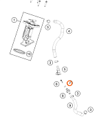Кольцо топливной магистрали бензостойкое KTM OEM 58507012000