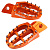 Подножки ZETA Aluminum FootPegs KTM SX '16- Orange, ZE93-1827