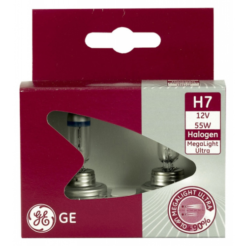 H7 General Electric Tungsram Megalight Ultra +90 12V 55W 58520SXU (ку.2)