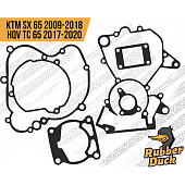 Набор прокладок на весь мотор RubberDuck KTM SX 65 2009+ HUSQVARNA TC 65 2017+