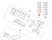 Ремкомплект треугольника прогрессии на переднее ухо KTM OEM A46004080010 SX-F 125-450 2020+