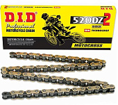 Цепь DID 520DZ2 G&B 118 звеньев замок защелка