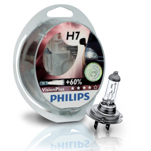 H7 Philips VisionPlus +60% 12V 55W 12972VPS2