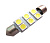Диод T10 42mm 6SMD (c5w, зеленый)