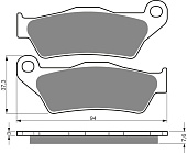 Комлект тормозных колодок GoldFren 031 K5 передние KTM OffRoad