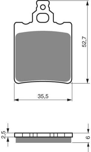 Комлект тормозных колодок GoldFren 096 K5 KTM 65 SX