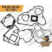 Набор прокладок на весь мотор RubberDuck KTM 250 300 2T EXC 2017-2023 с кольцами