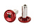 Заглушки в руль ODI ALUMINUM END PLUGS Red, F71APR